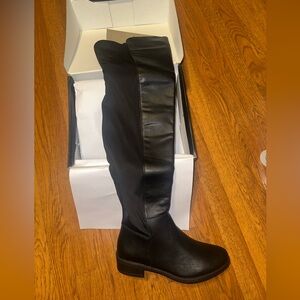 Fashion Nova Black Over-the-Knee Boots